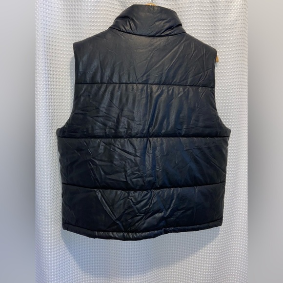 Women’s TRIBAL black Vegan Leather Vest size Large - Picture 13 of 15